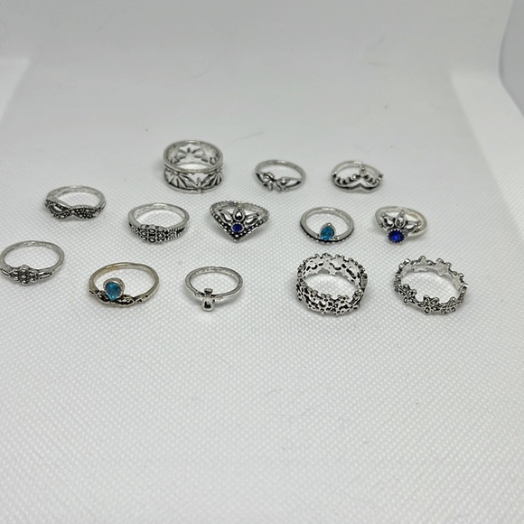 13 Boho ring bundle - Picture 1 of 9